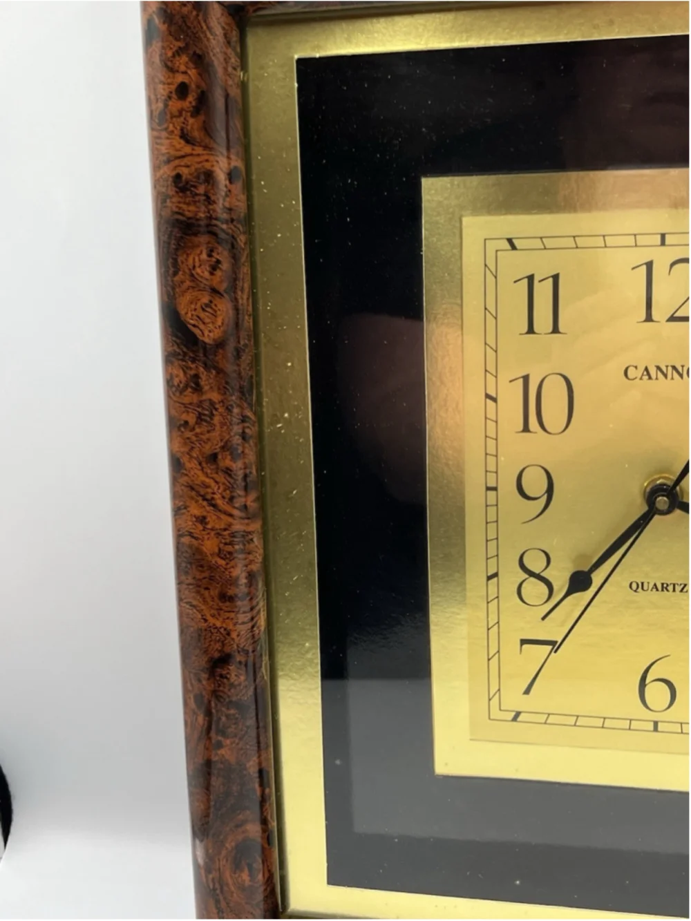 VINTAGE cannon quartz vintage clock STILL WORKS AFTER ALL THESE YEARS SEE ALL